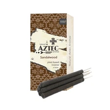 AZTEC Sandalwood 6pc Hand Rolled Resin Incense Sticks Long Lasting