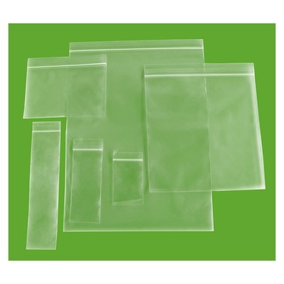 Clear Plastic Re-closable Zipper Storage Bags Choose: Mil, Size and Pack