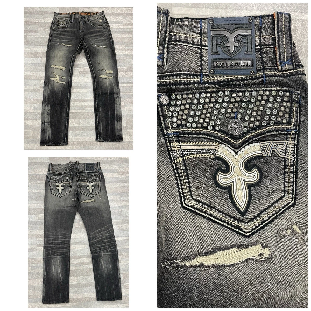 Rock Revival Regular 32 Size Jeans for Men for sale | eBay
