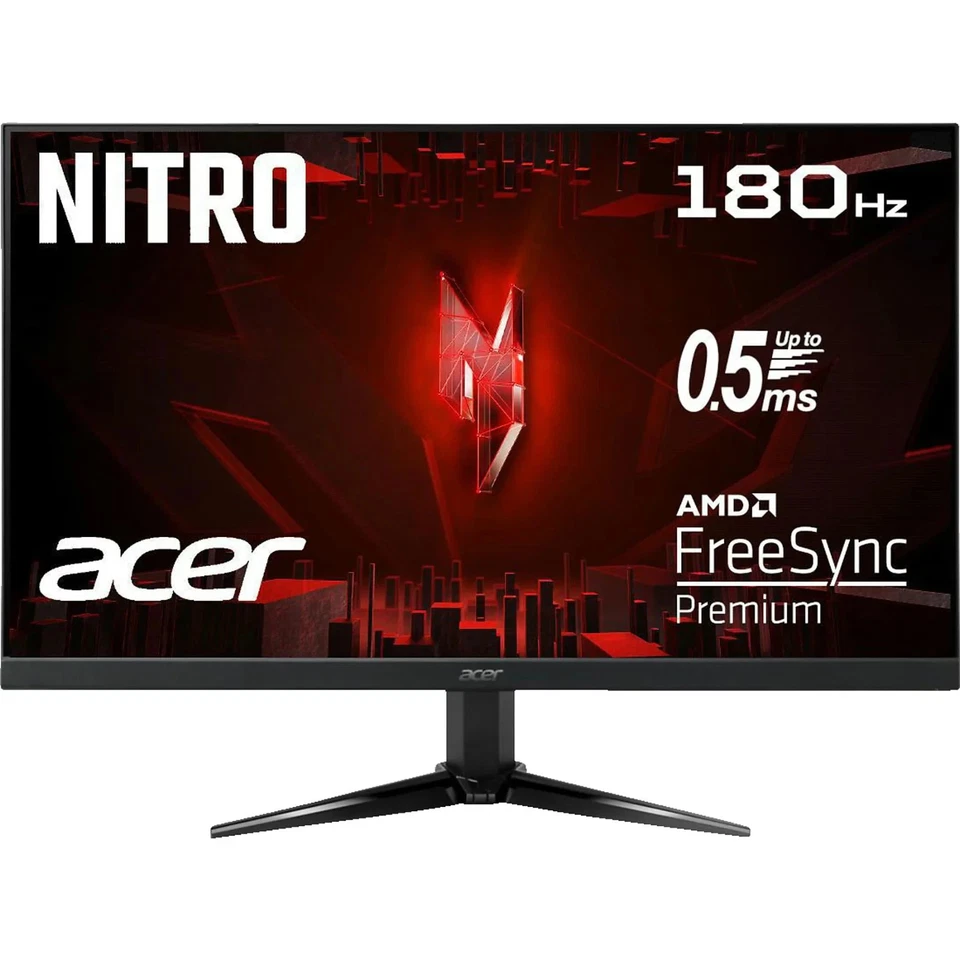 Acer Nitro QG1 QG241Y (23.8") IPS Full-HD Gaming Monitor, 0.5ms, 180Hz, DP - NEU