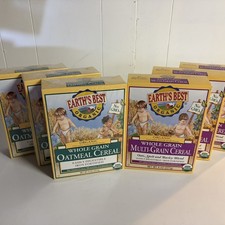Lot Of Earths Best Organic Non GMO Multi-Grain Oatmeal Cereal 8oz baby food 6