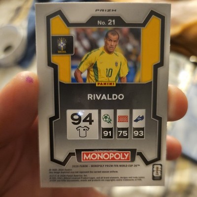 Rivaldo 2026 Panini Prizm Monopoly World Cup Blue Wave