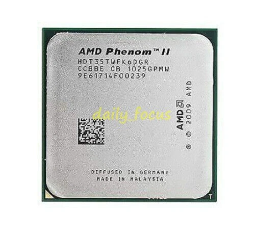AMD Phenom II Socket AM3 X6-1035T X6-1045T X6-1055T X6-1065T AMD CPU Processor - Image 2 of 4