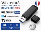 Hors-ligne Wikipedia en Français Complet 2026 Cle USB 64Go Win& Mac Kiwix