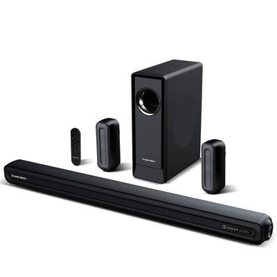 5.1 CH Dolby Audio Sound Bar for TV, Wireless Subwoofer & Rear Speakers, Bluetoo