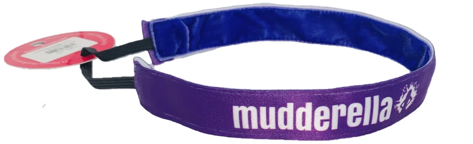 Diadema Mudderella Bandas Sudorosas Antideslizante Forrada en Terciopelo Diadema Atlética Púrpura Foto 2 de 4