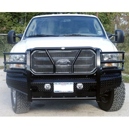 Parachoques delantero original Frontier Truck Gear 300-10-5005 para Ford Super Duty 05-07 Foto 2 de 3