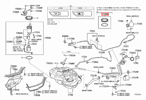 Genuine Corolla ZRE153 ZRE152 1.8 2.0 Fuel Pump Gauge Retainer With Gasket - Picture 13 of 20
