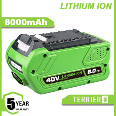 Akku Für Greenworks G40B4 40V 8Ah 29462 G-MAX Li-Ion Batterie 29472 29282 29252