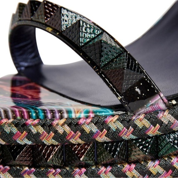 Christian Louboutin Pyraclou 110 Patent Starlight Wedge Christian Louboutin Pyraclou 110 Patent Starlight Wedge