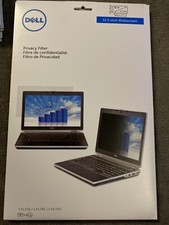 Lot Of 2 Dell 12.5" Widescreen Monitor Black Privacy Screen Filter  NEW 