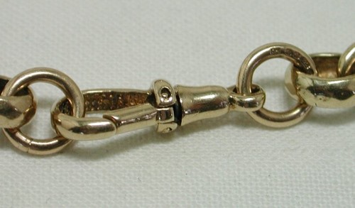 Victorian Style Beautiful Heavy 9ct Gold Fancy Link Albert Bracelet 22033 - Picture 3 of 4