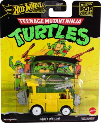 Hot Wheels Premium Pop Culture Teenage Mutant Ninja Turtles Party Wagon HXF04-7B