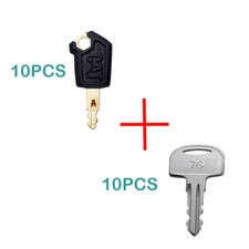 10PCS Cat  5P8500 Keys & 10PCS Cole Hersee 601 Keys Mini Excavator Equipment Key
