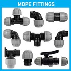 MDPE Plastic Compression Fitting 20mm 25mm 32mm 40mm 50mmMDPE WATER PIPE