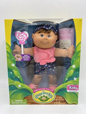 Cabbage Patch Kids 14'' Kids Doll - Girl In Flower Outfit, Brown Hair NEW