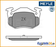 Brake pad set, disc brake MEYLE 0252097311/PD