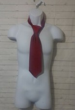 Men's David Taylor Red Patterned 100 Polyester Neck Tie, 4 X 56