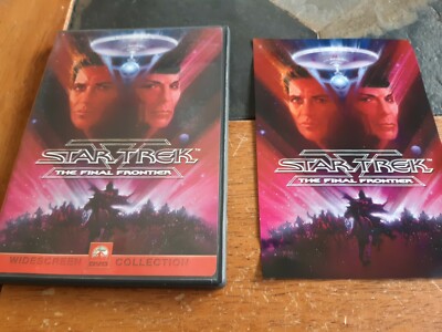 Star Trek:The Final Frontier (DVD,1989) WIDESCREEN w/Insert