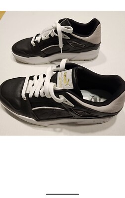 Puma Slipstream INVDR Black White Size 12 Men s Low Top Leather Shoes Sneakers