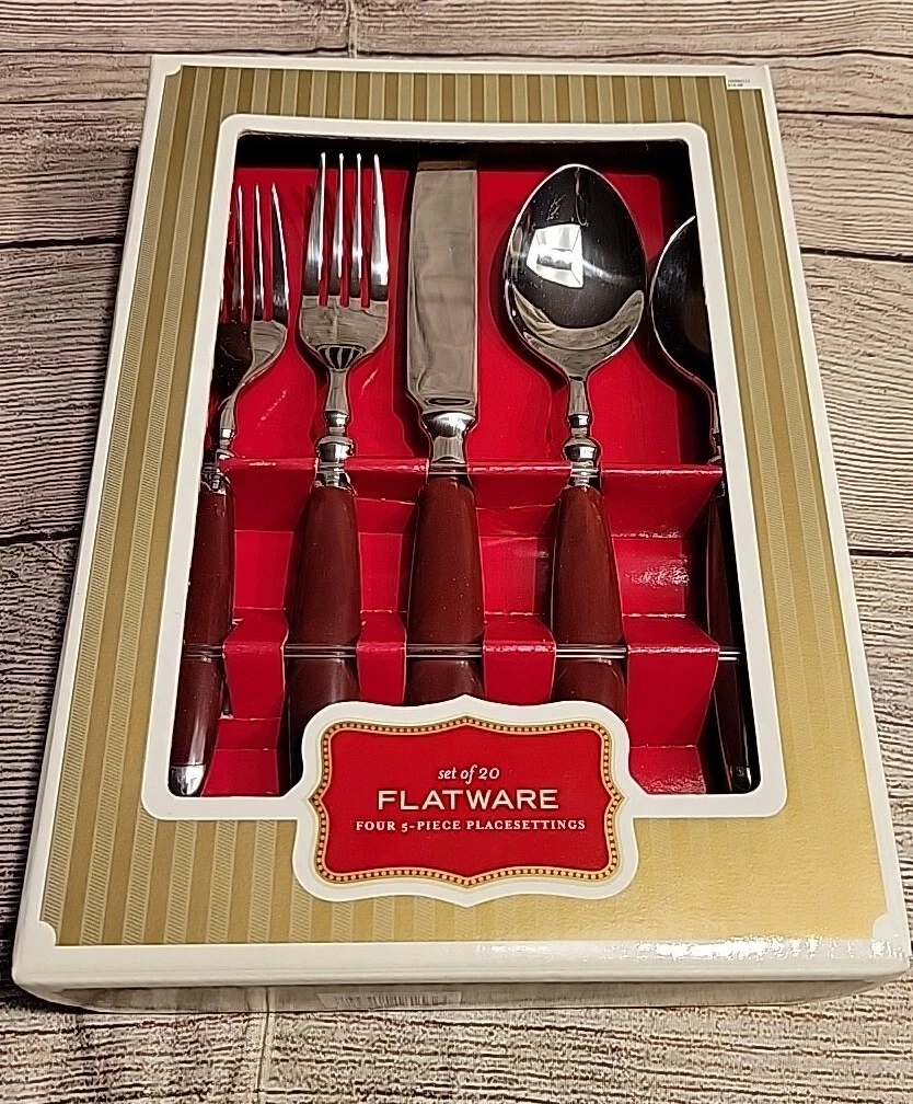 Vintage 2003 TARGET FLATWARE SET OF 20 (FOUR 5 - Piece Place Settings)