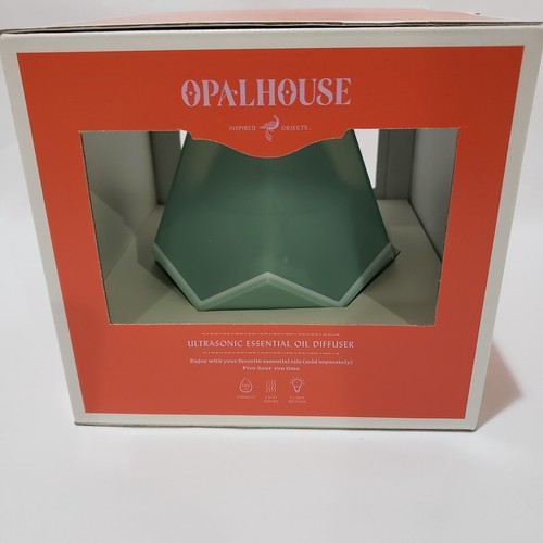 OPALHOUSE ULTRASONIC ESSENTIAL OIL DIFFUSER, 2 MIST MODES, 3 LIGHT