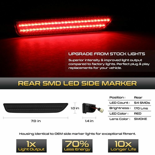 4pcs Seitenbegrenzungsleucht Seitenlicht Blinker Für Ford Mustang 2010-2014 - Picture 6 of 9