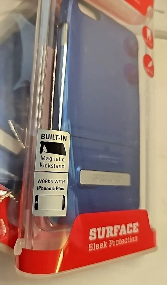 Funda protectora trasera Seidio Surface para Apple iPhone 6 6S Plus azul real Foto 2 de 4