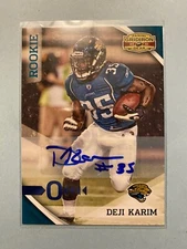 A37,746 - 2010 Panini Gridiron Gear Autographs Platinum O's #178 Deji Karim/25