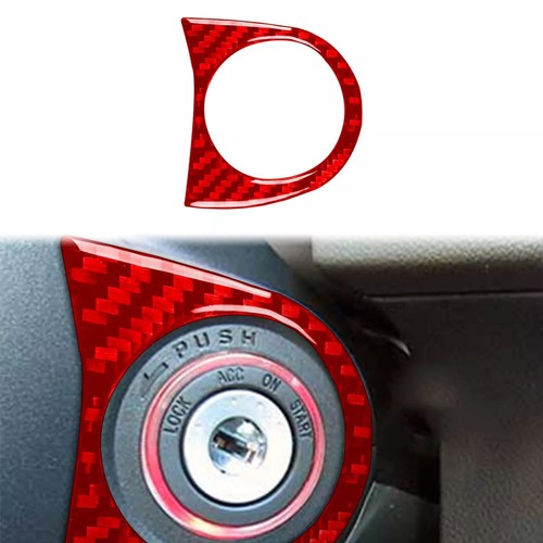 For Subaru Impreza XV Crosstrek 2017-22 Red Carbon Fiber Interior Dash Kit 32Pcs - Picture 10 of 21