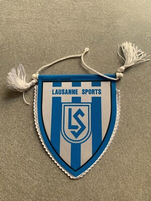 Fanion Lausanne Sports Suisse - Vintage Années 80/90 - Wimpel Football Ancien