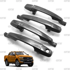 Set Carbon Lh Rh Outer Handle Hand For Ford Mazda Ranger BT-50 4Dr 2012 - 2021