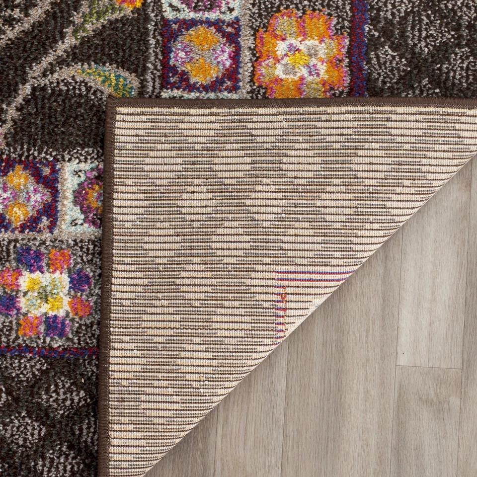 Safavieh Classic Texture Brown / Multi Vintage Area Rug MNC240B - Image 3 of 3