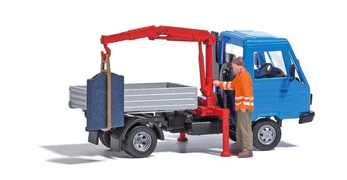 Veicoli da costruzione busch H0, trasporto vetro, scatola di distribuzione, martello aria compressa, nuovo/IMBALLO ORIGINALE - Foto 9 di 9