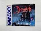 Bram Stroker’s Dracula Manual Instruction Booklet GameBoy Nintendo Game Boy