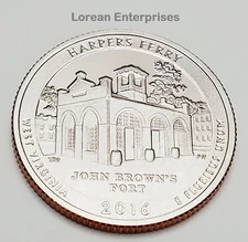 2016 S America the Beautiful ATB Quarter -Harpers Ferry- CLAD ✼PROOF✼ BU