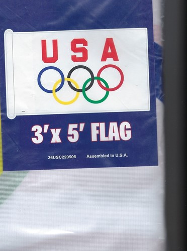 USA Olympic 3ft. x 5ft. Flag - Picture 2 of 2