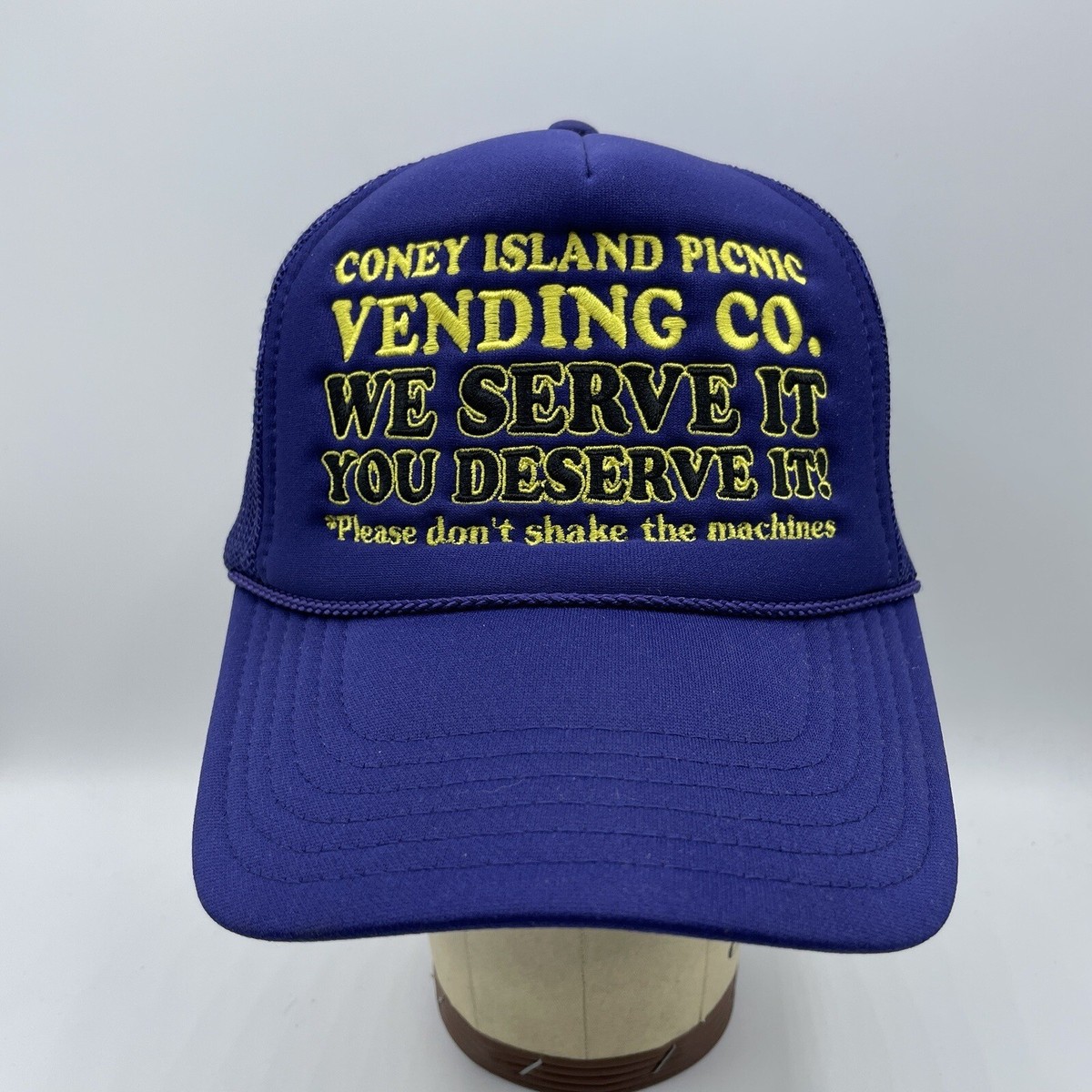 Coney Island Picnic Trucker Hat Purple Mesh Embroidered  display picture 2