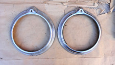 1946 1947 1948 Pontiac Headlight Bezels Rings Original Gm Pair 1942