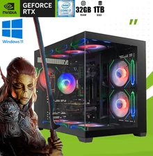 ARGB Gaming PC Desktop,i7 32GB RAM RX 6900 XT,High-End Gamer,1TB SSD,WIN11,WiFi6