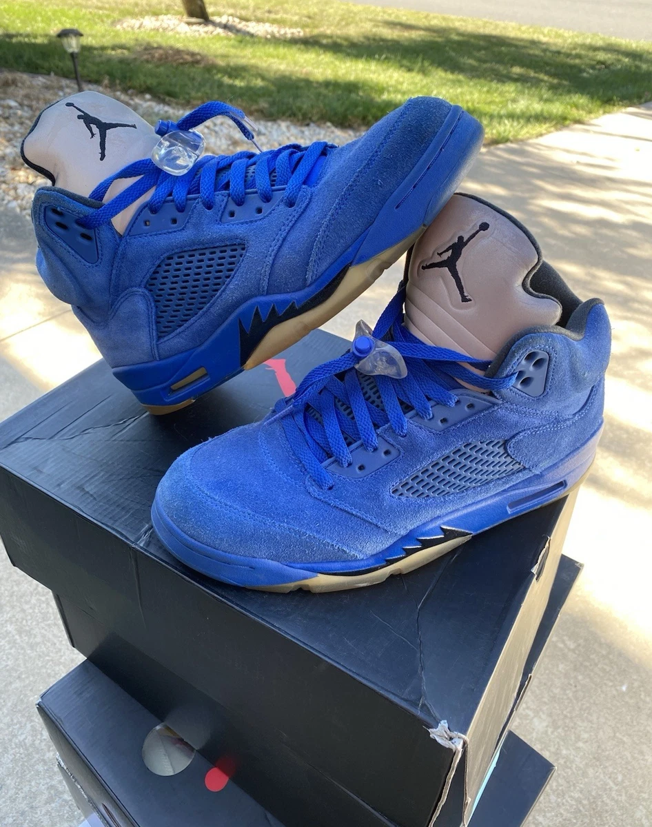 AIR JORDAN 5 ブルー Jordan 5 Retro Blue Suede for Sale - Authenticity Guaranteed - eBay