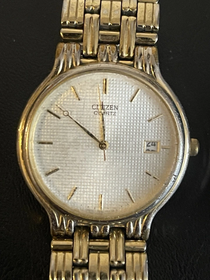 Reloj calendario vintage para hombre Citizen Lattice Hobnail #5510-F52584 Foto 2 de 4