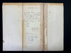 1863 Civil War 18th Michigan Infantry Payment Voucher - Black Servant