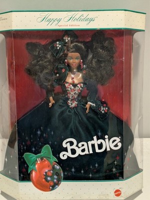 1991 Happy Holidays Barbie Doll African American Special Edition