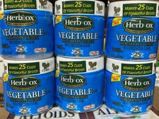 6x Herb Ox Vegetable Granulated Bouillon Lot 3.3 Ounce (lot of 6) Half Price
