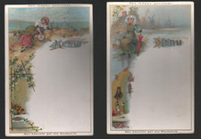 Liebig Menükarten Serie 22 in deutsch  Serie 22. Mädchen mit Nationalgerichten.