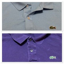 Lacoste Polo Shirt Mens Large Short Sleeve Croc Logo Preppy Bundle Lot Of 2 7 8