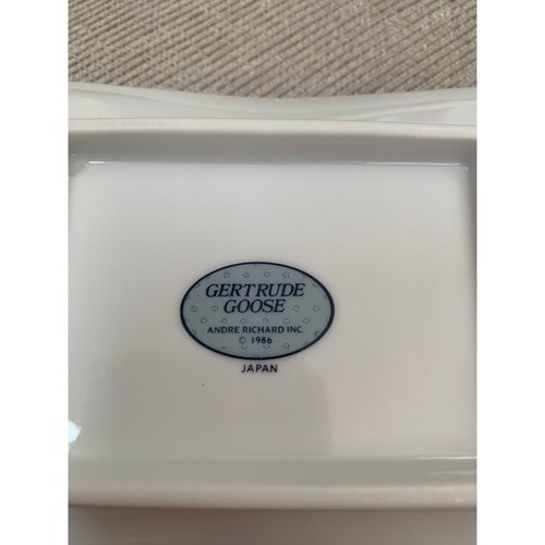 Vintage Country Gertrude Goose Soap Dish 1986 Andre Richard Japan - Picture 4 of 4