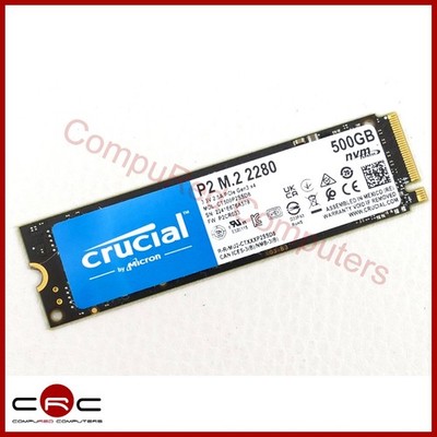 Crucial P2 SSD Solid State Drive M.2 2280 PCIe 3.0 NVMe 500GB CT500P2SSD8