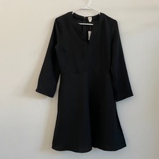 Gap Dress Women 6 Black Fit and Flare Knee Length Office Business LBD Classic
